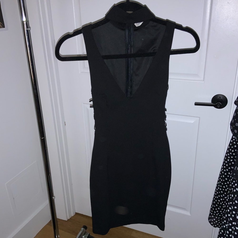 Little black dress, cut out sides